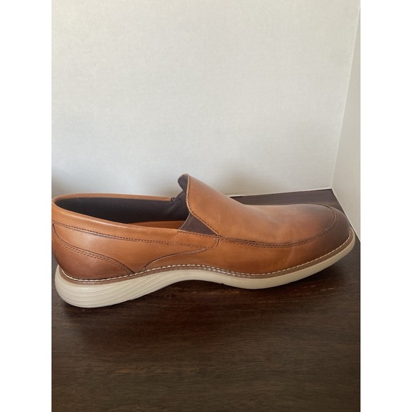 Rockport Garett Venetian Men's Cognac Loafers Sz10 - Picture 5 of 11